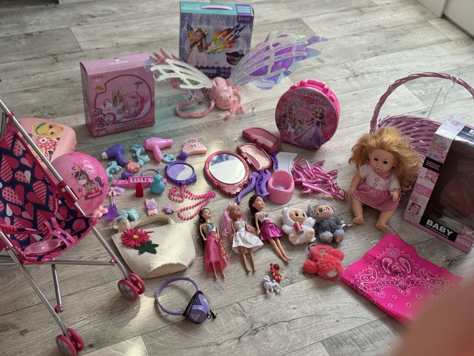 Игрушки пакетом для девочки крылья куклы набор