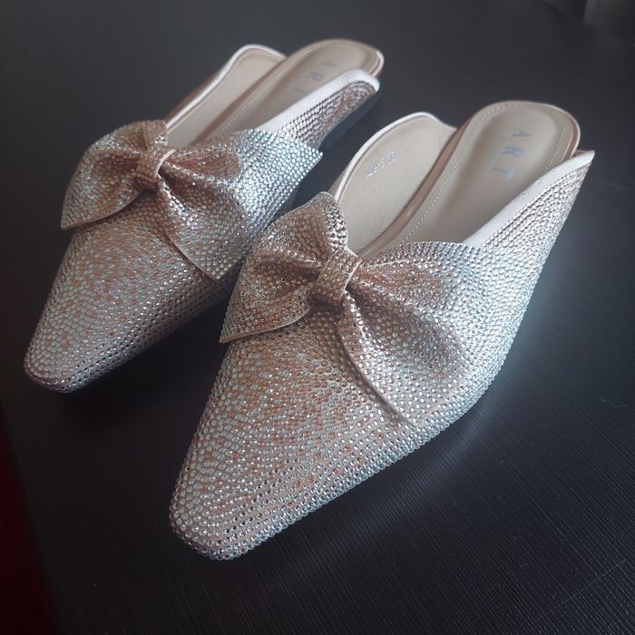 Мюли в стразах 36 размер