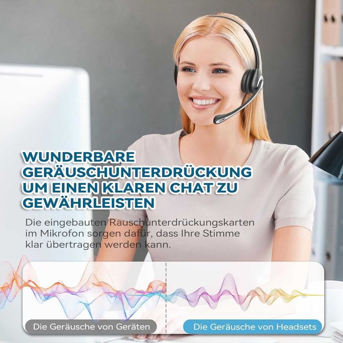 Wantek USB слушалки с микрофон – 3-в-1 (USB / Type-C / 3.5 мм)