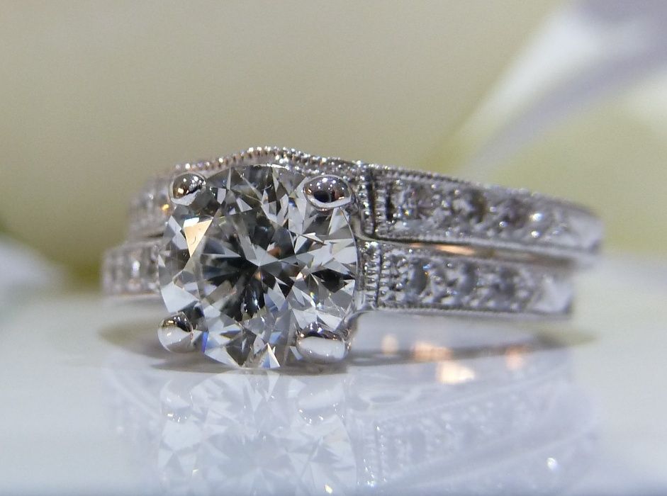 Inel logodna 18k Tacori 1.02ct diamante