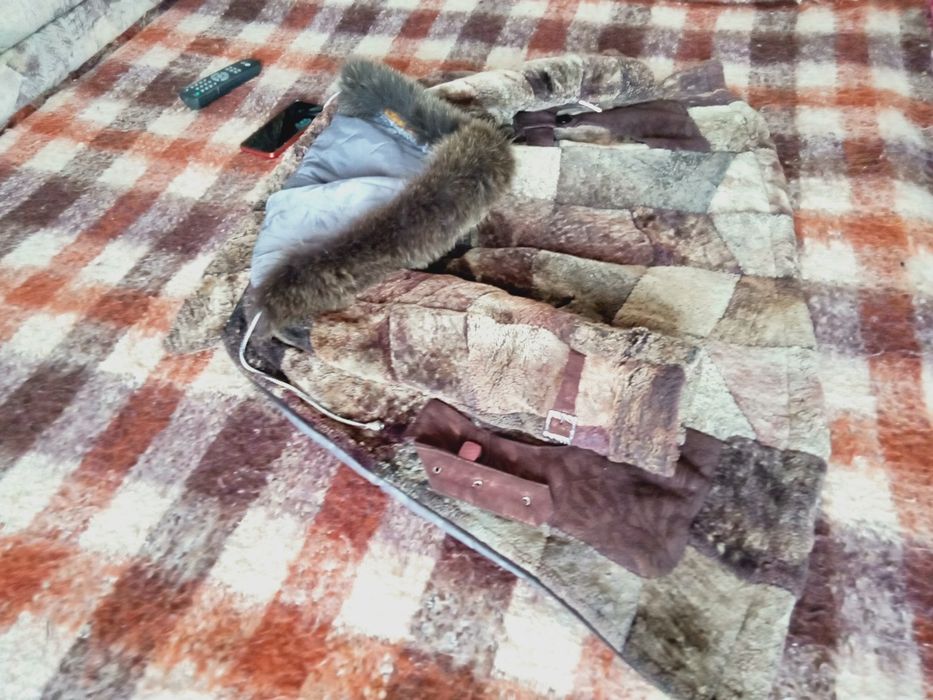 Шуба цигейковая, натуральная.