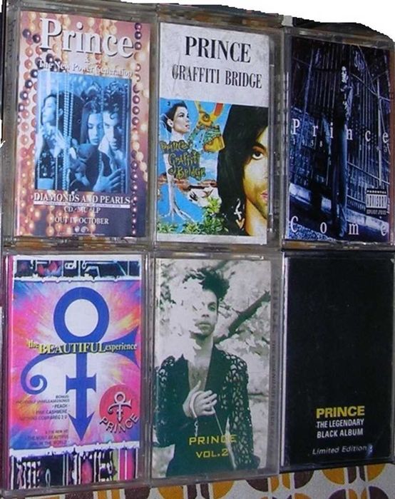 Аудио касети и видеокасета на Prince