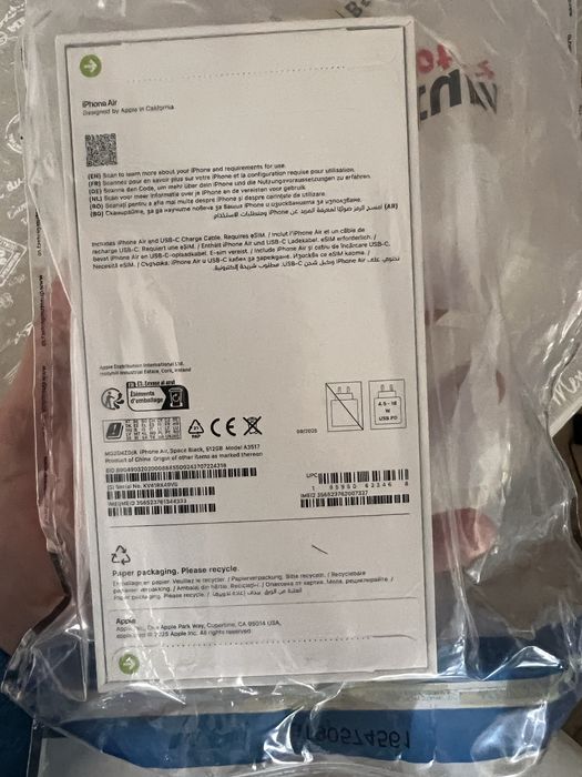 Iphone 17 Air Space Black, 512gb