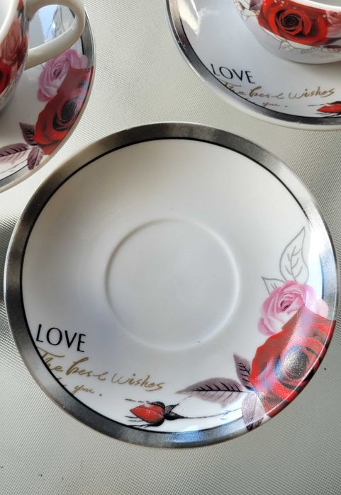 Set 6 cesti din ceramica pentru ceai