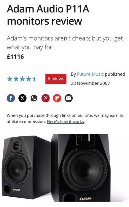 Професионални активни колони Adam P11A