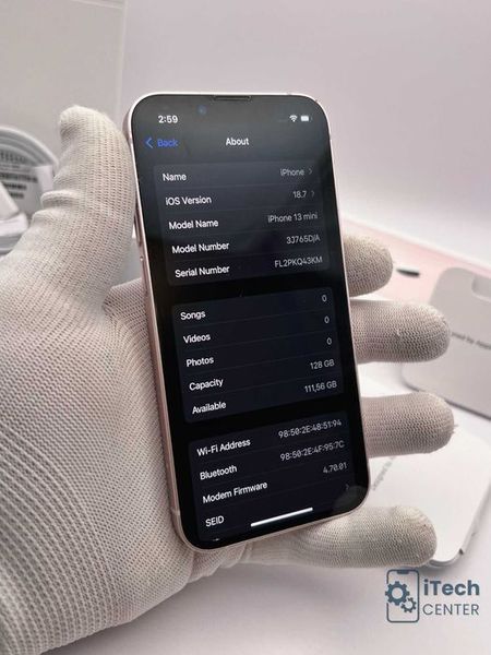 iPhone 13 mini, 128GB, Pink, 100% батерия, ОТЛИЧЕН, 1г. ГАРАНЦИЯ!