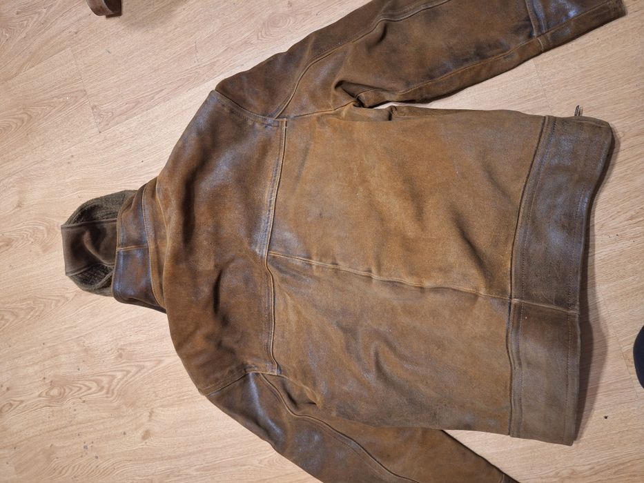 Мъжко яке XLестествена кожа с вътршен елек