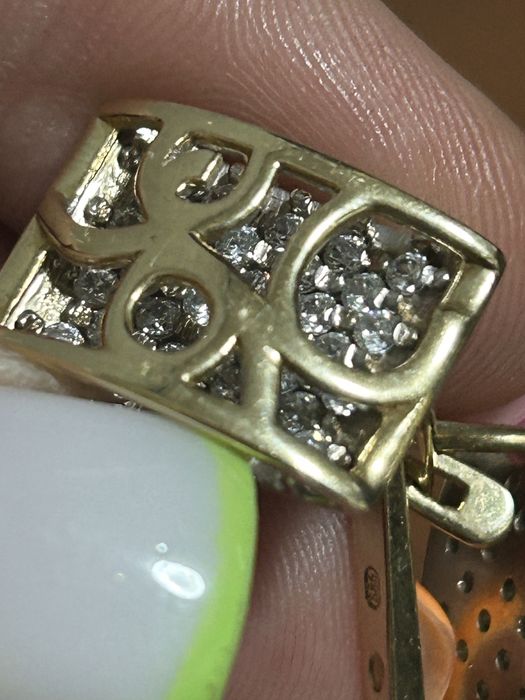 Серьги желтое золото 585