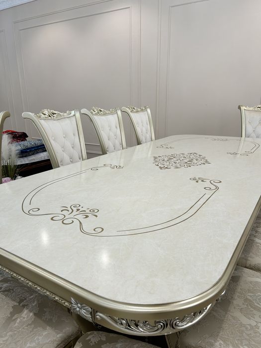 Элитный стол стул 12 кишилик