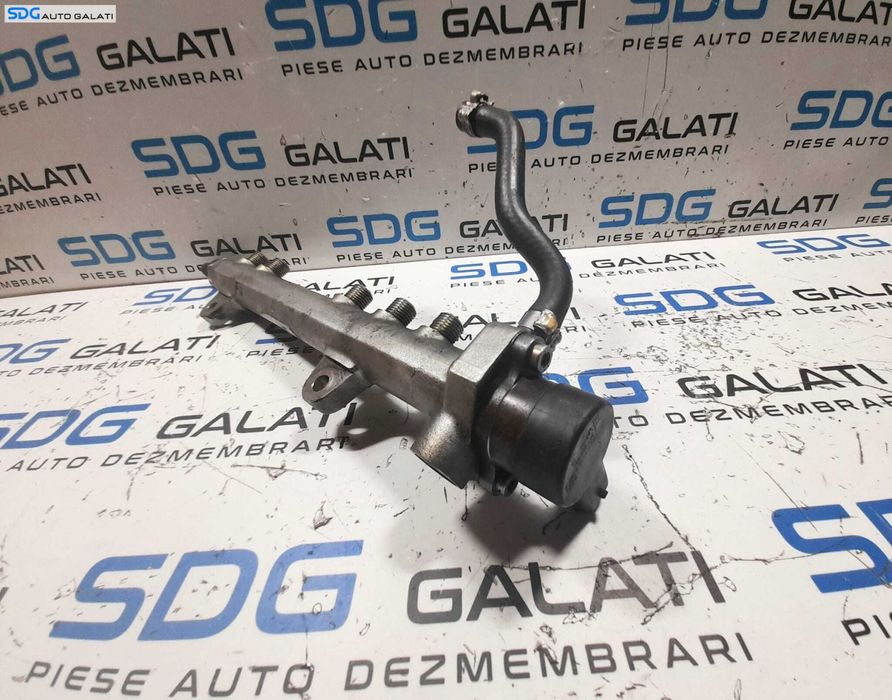 Rampa Presiune Injectoare Distribuitor Carburant Motorina Fiat Doblo 1.3 JTD Multijet 2000 - 2010 Cod 46817523 0445214044 [N0224]