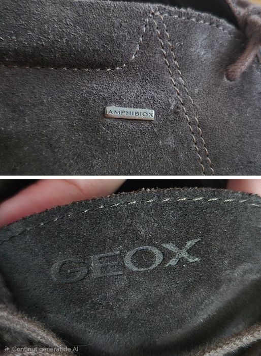 Ghete Geox, Brayden 2Fit ABX, Piele Naturală, Wide Fit, Bărbați - 42