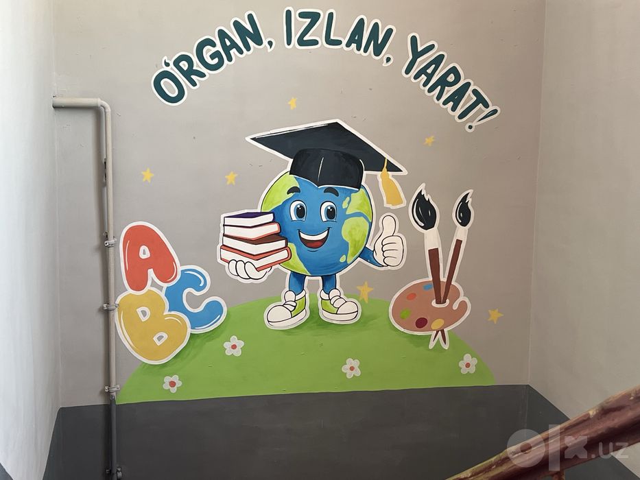 Rassom Hizmati Devorga rasm chizamiz