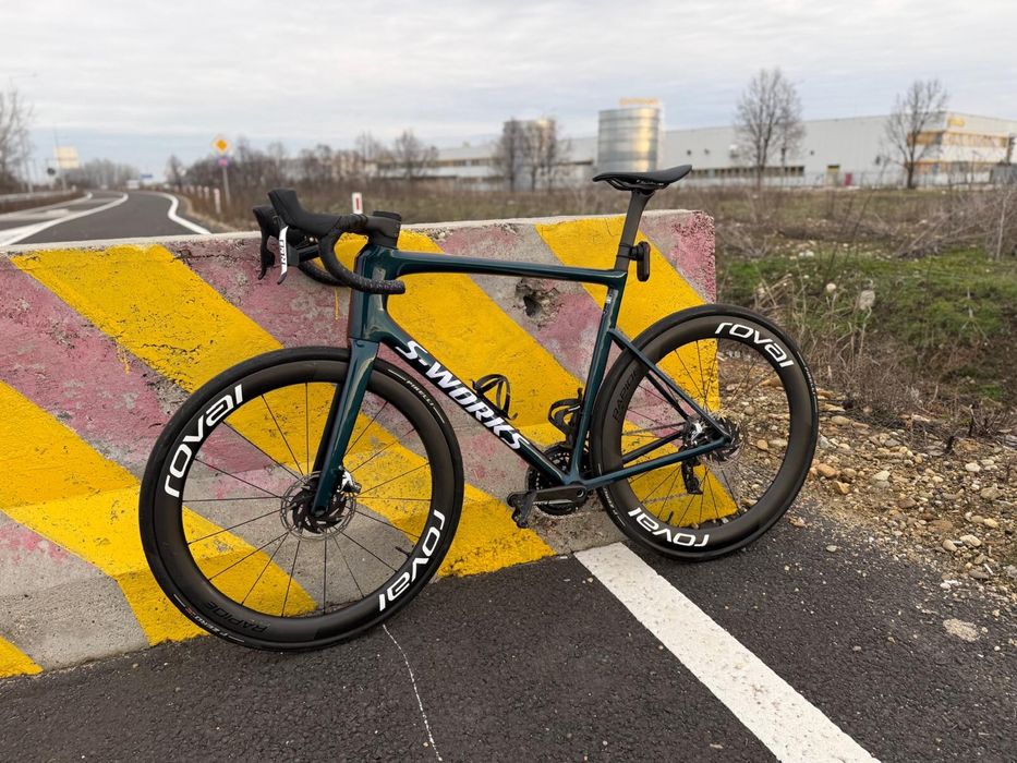 Vand / schimb S Works Tarmac SL8 Specialized cu SRAM RED AXS POWERMETER, Roval 65-55 full ceramic