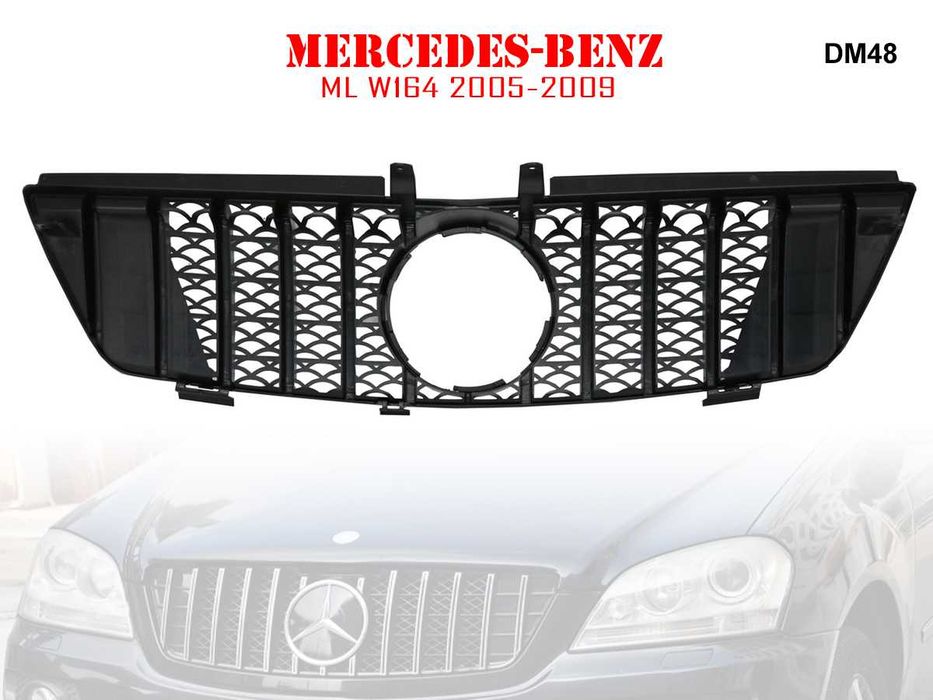 Предна Решетка GT Mercedes ML ГТ W164 Мерцедес МЛ В164 05-09 г AMG