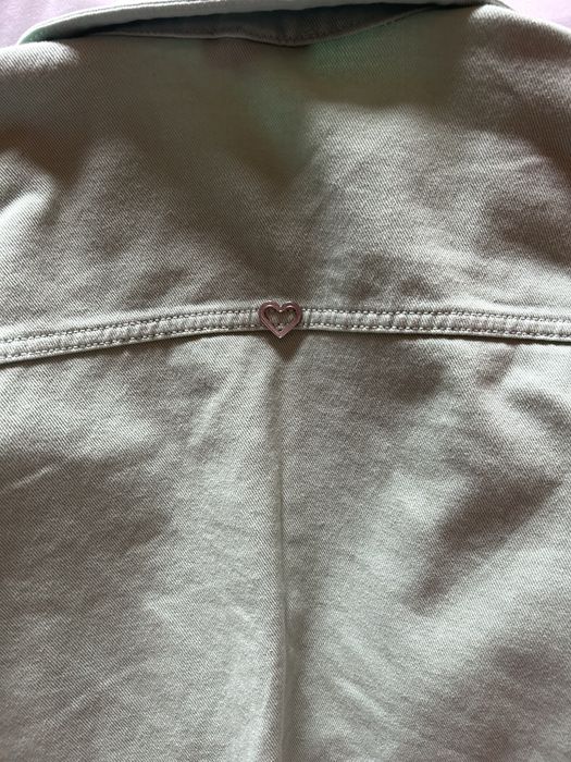 Дънково яке в ментов цвят