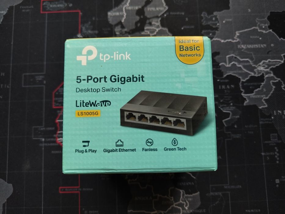 Switch/Hub Tplink LS1005G гигабайтый
