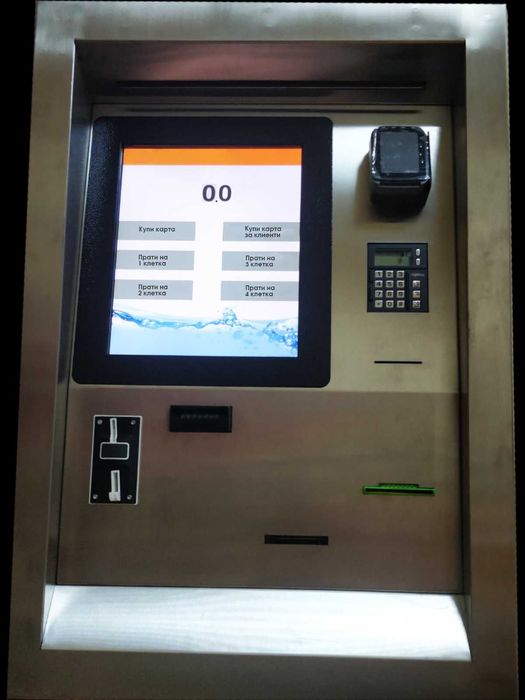 Терминал Kesh Box машина за автомивка на самообслужване, NFC