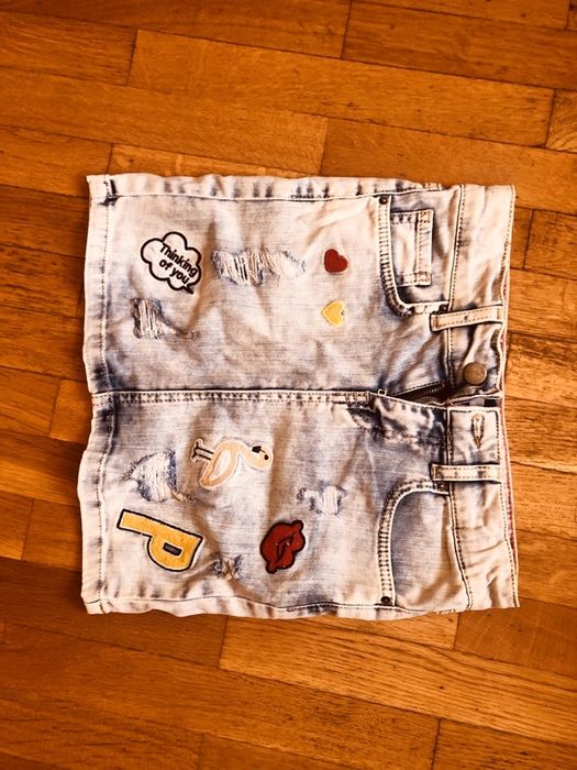 Полички НМ тюл и дънкова