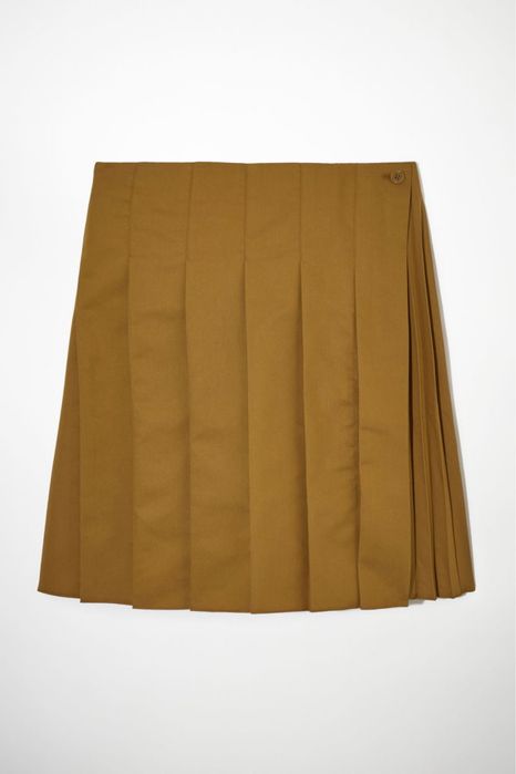 COS fusta maro plisata ajustabila in talie