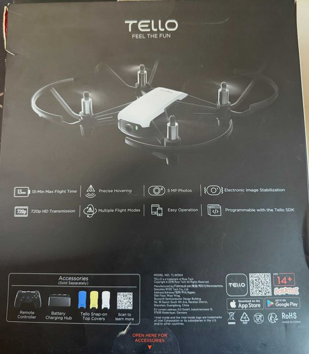 Дрон DJI Tello, ДиДжиАй Телло