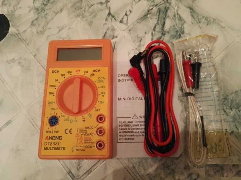 Мултицет дигитален,с датчик,DT-838,ДТ-838,DT-838c,ДТ-838ц,DT838c