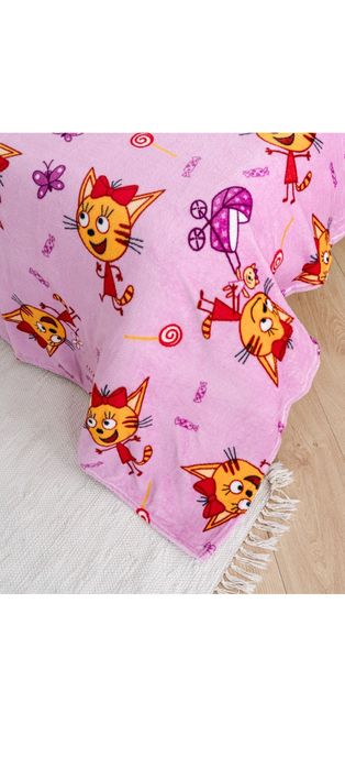 Детский плед "Три кота"