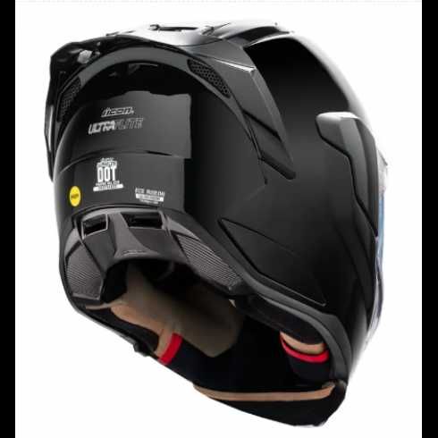 Каска ICON Ultraflite™ Solid MIPS® BLACK GLOSS ново модел 2026