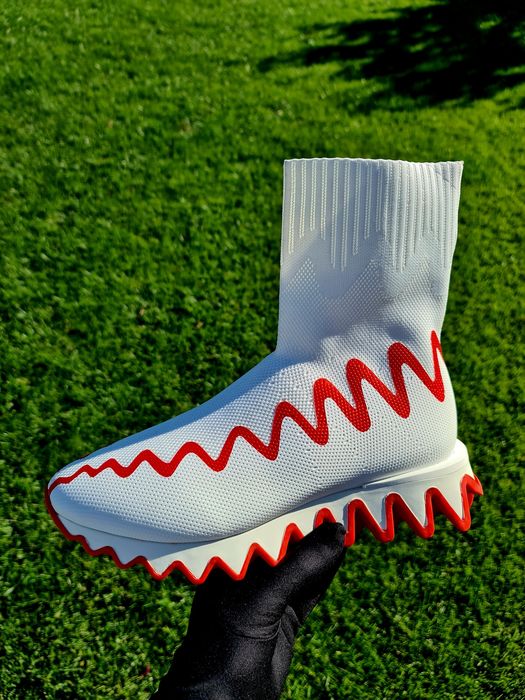 ‼Tenisi-Sneakers-Trainers-Christian-Louboutin-Sharky-Sock-Premium-Noi‼