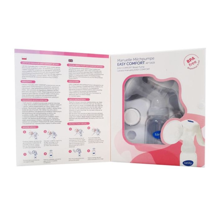 Pompa de san manuala cu clapeta, Sanity Easy Comfort, 120 ml