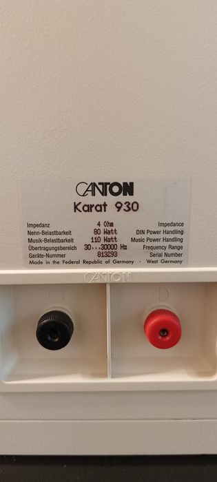 Boxe Canton Karat 930 white West Germany