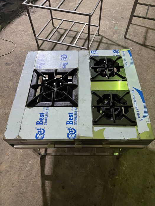 Газ плиты из нержавейки