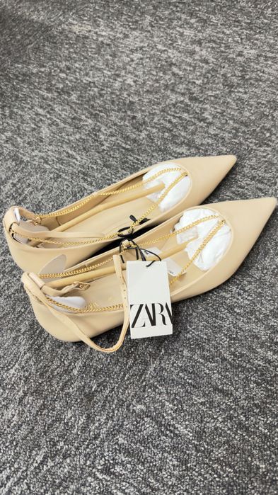 Новые кожаные Туфли Zara Испания