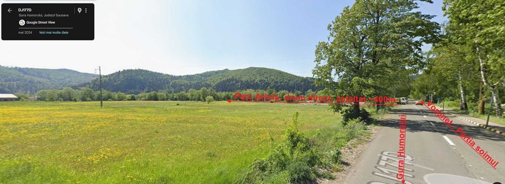 Vand teren 3844 mp Gura Humorului - Voronet - Arinis