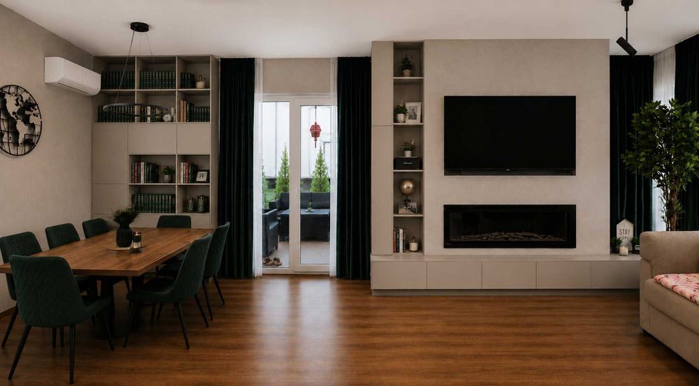 Vila Chiajna 4 Camere 126 mp +teren 204 mp – complet mobilată si utilata!