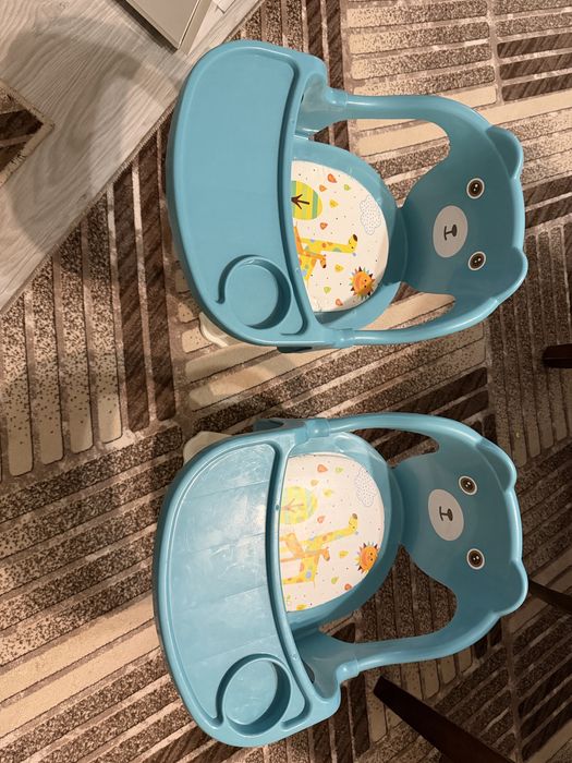 2 броя бебешки столчета за хранене !!!