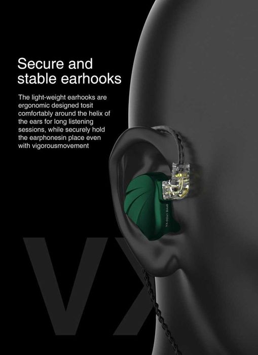 Нови- неотваряни  TRN VX Слушалки тип iem 1DD+6BA