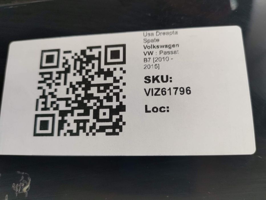 Дясна задна врата Фолксваген / Volkswagen VW Passat B7 [ - ] Оригиналн