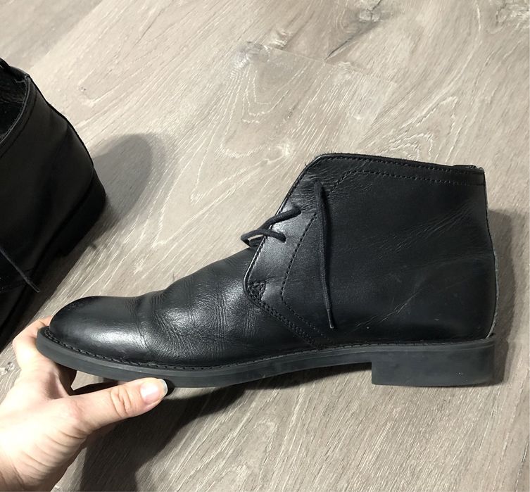 Ghete barbati piele 43 ghete din piele dustin marime 43 ghete negre