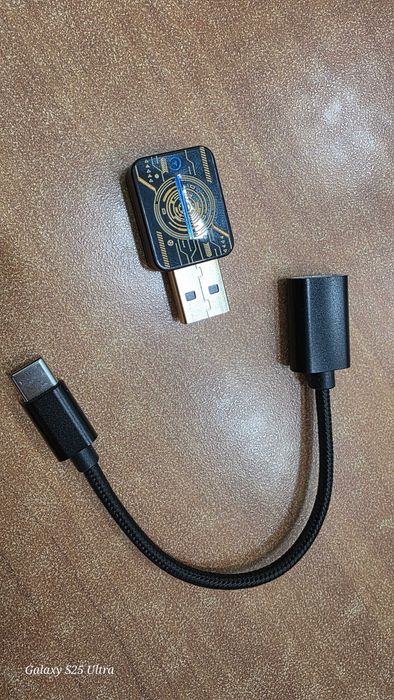 Безжичен адаптер 2 в 1 за Android Auto и CarPlay