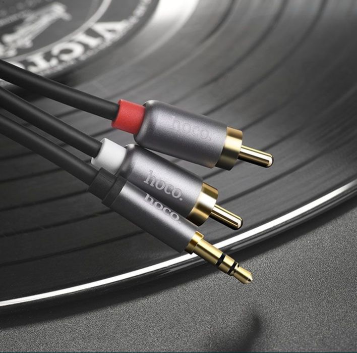 Jack 3.5-2RCA/Аудио-кабель hocoUPA10 aux Jack 3.5 тюльпаны 1.5м
