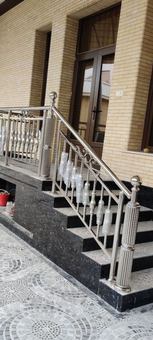 Нержавейка никел перила решотка аргон сварка..  Nerjaveyka perila