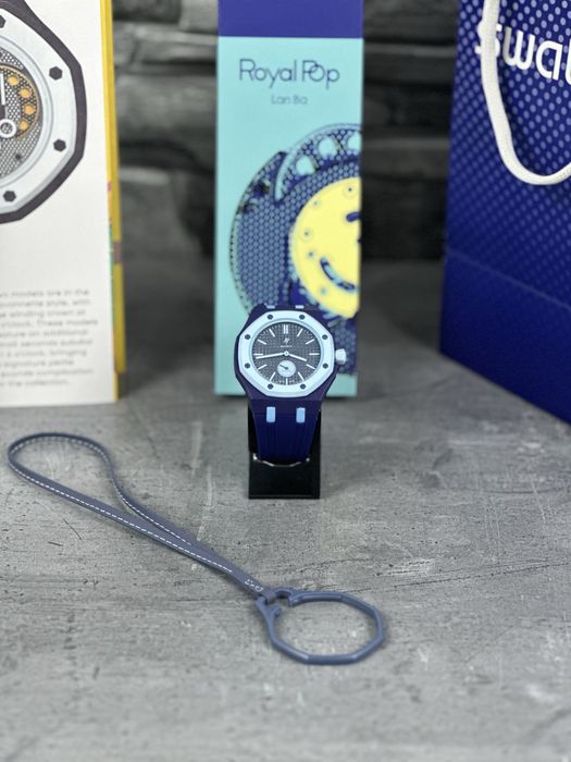 Ceas AP x Swatch Royal Pop “Lan Ba”