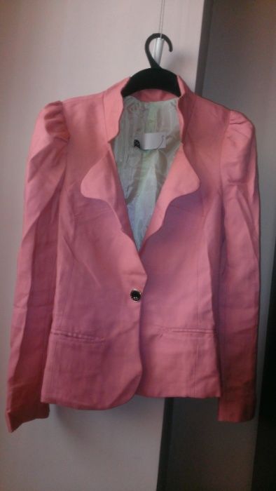sacou culoare corai- roz pal
