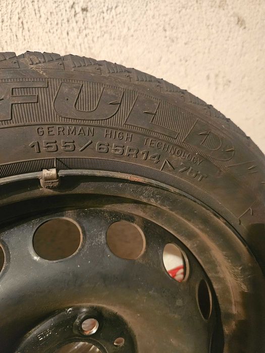 4 зимни гуми Fulda с джанти от Fiat 500