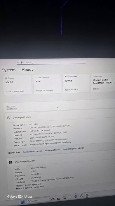 Гейминг лаптоп Dell G16