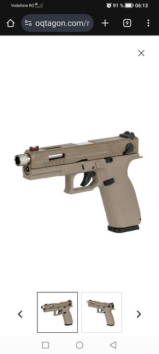 Replica pistol KP-13F TBC Full Auto Metal CO2 KJW