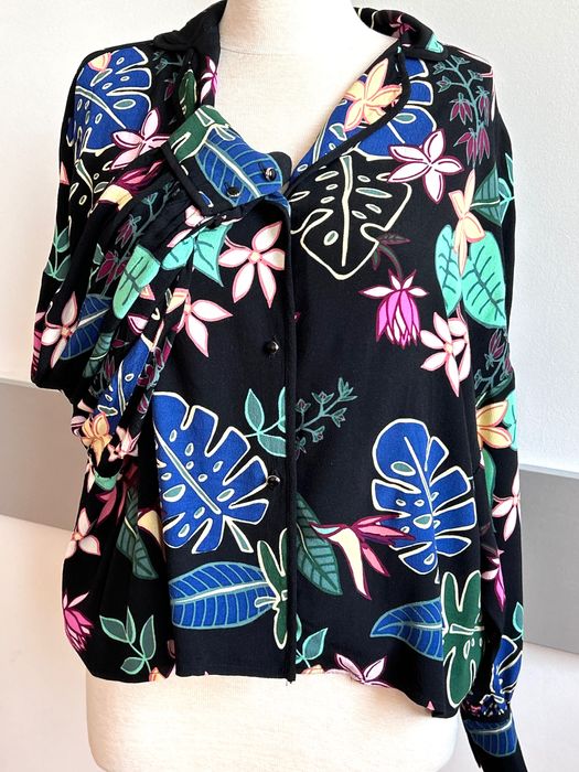 Mint & Berry разкошна риза с наситен цветен десен