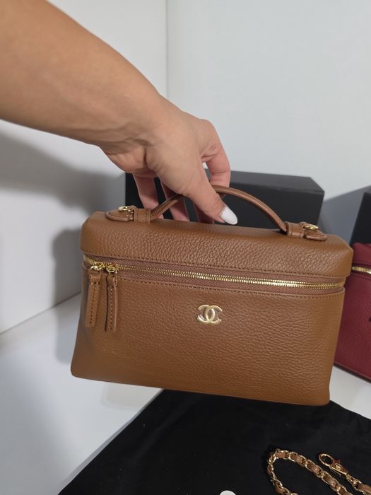 Дамска чанта Chanel Lunch Box 26C Brown