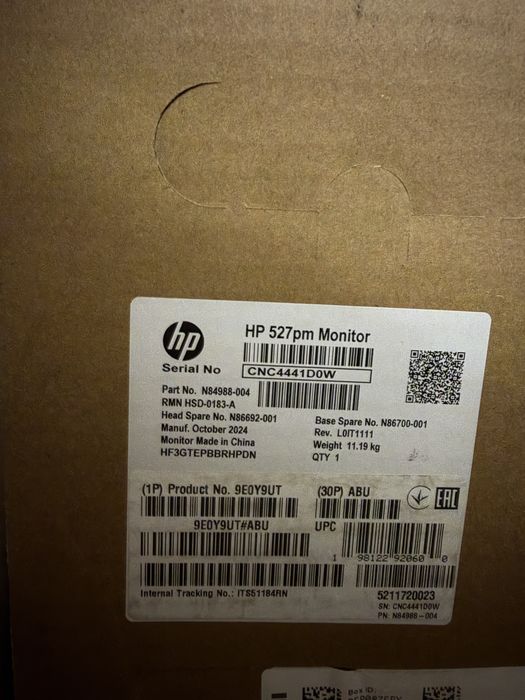 Monitor pentru conferințe QHD HP 527PM Series 5 Pro 27 inch  sigilat
