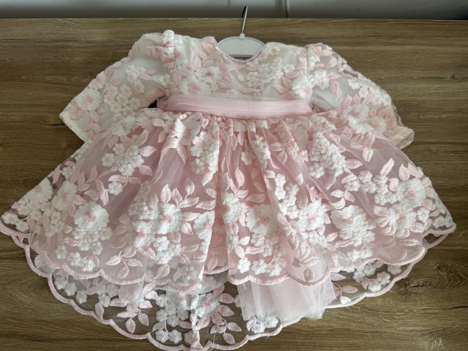 Rochita botez eleganta 1-3 luni 56-62 cm